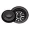 Ruvati Garbage Disposal Flange with Basket Strainer and Stopper Gunmetal Black Stainless Steel RVA1042BL - alternate 1